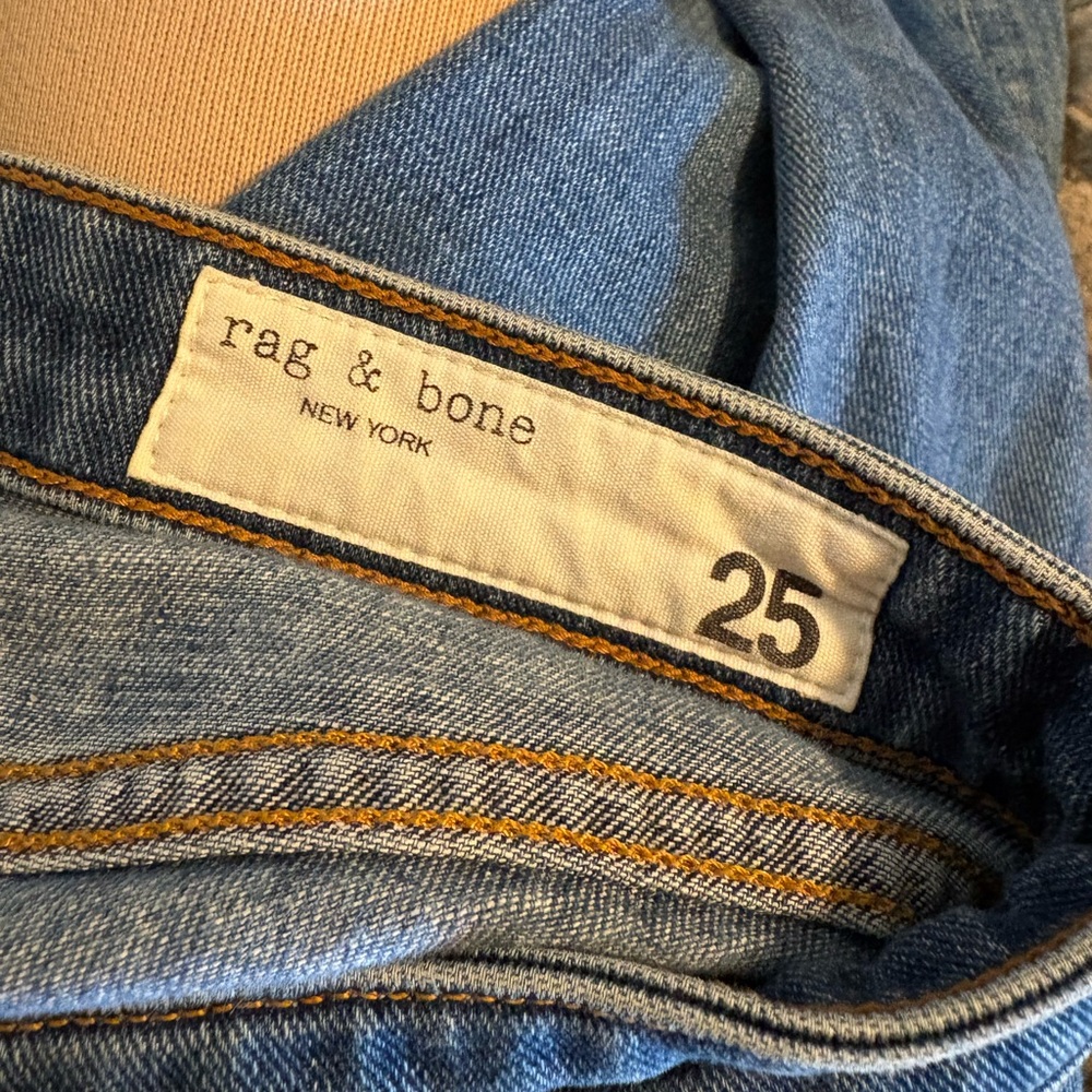 Rag & Bone Mission Skinny Jeans Size 25 Medium Wash Stretch‎ Denim (0394) - Picture 8 of 9
